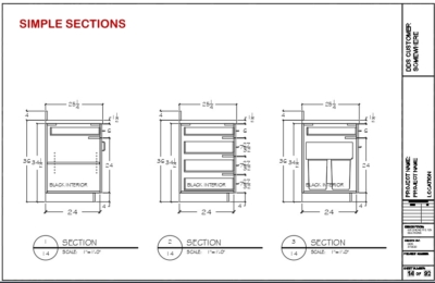 Simple Sections